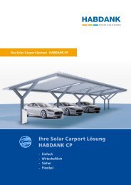 Ihre Solar Carport Lösung HABDANK CP - Habdank-PV