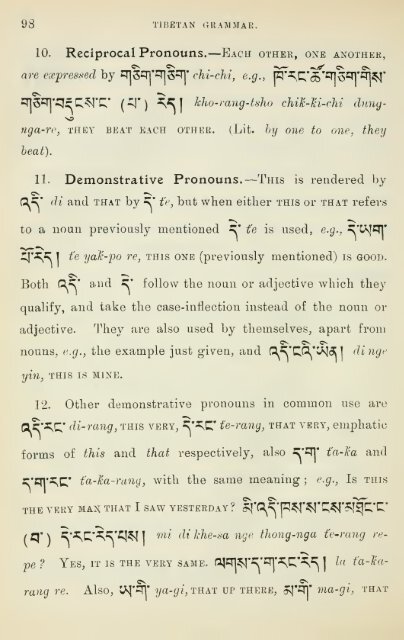 Grammar of colloquial Tibetan - learning tibetan