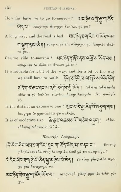 Grammar of colloquial Tibetan - learning tibetan