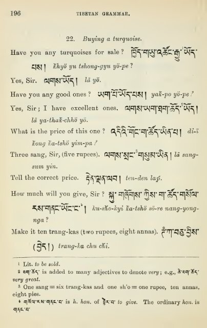 Grammar of colloquial Tibetan - learning tibetan