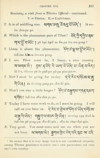Grammar of colloquial Tibetan - learning tibetan