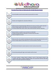 Hulled Sesame Seeds Manufacturing Process Flow Chart by Virdhara International