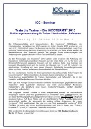 ICC - Seminar Train the Trainer - Die ... - ICC Deutschland