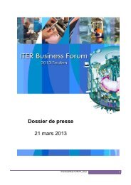 Dossier de presse [Pdf] - iter france