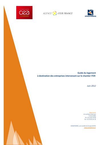 Guide du logement [pdf] - iter france