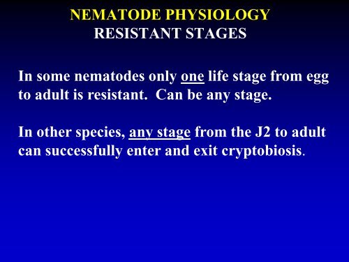 NEMATODE EXCRETORY SYSTEM