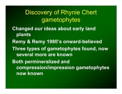 Origin of Land Plants (Embryophytes)