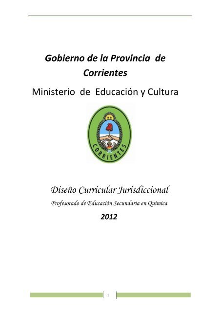 Gobierno de la Provincia de Corrientes Ministerio de EducaciÃ³n y ...