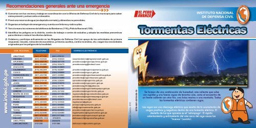 Tormentas ElÃ©ctricas - Indeci