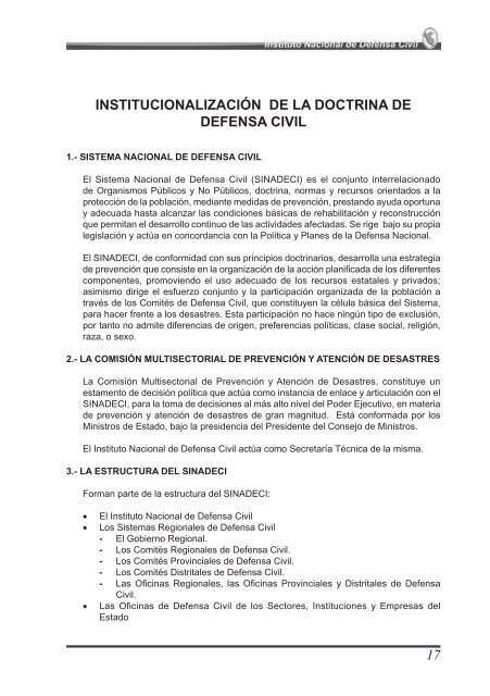 doctrina de defensa civil - Biblioteca Virtual en PrevenciÃ³n y ...