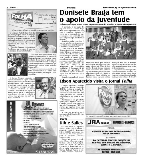 Download da Edição em PDF - Folha Ribeirão Pires