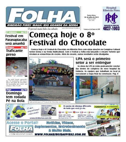 Download da Edição em PDF - Folha Ribeirão Pires