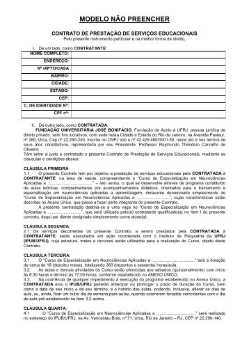 Modelo Contrato - IPUB - UFRJ