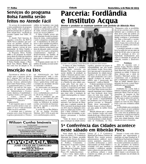 Download da Edição em PDF - Folha Ribeirão Pires