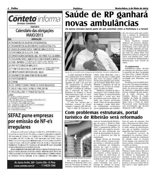 Download da Edição em PDF - Folha Ribeirão Pires