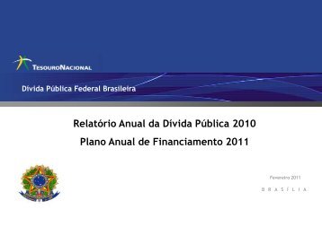 Plano Anual de Financiamento – PAF - Tesouro Nacional