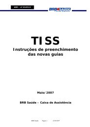 Manual TISS - BRB SaÃºde