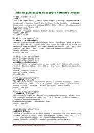 Lista de publicaÃ§Ãµes de e sobre Fernando Pesso - Universidade ...