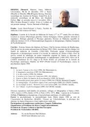 Pr Bernard Herzog's CV - Association Jacques Benveniste pour la ...