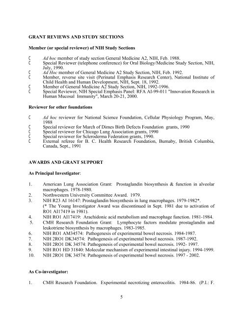 Pr. Wei Hsueh's CV - Association Jacques Benveniste pour la ...