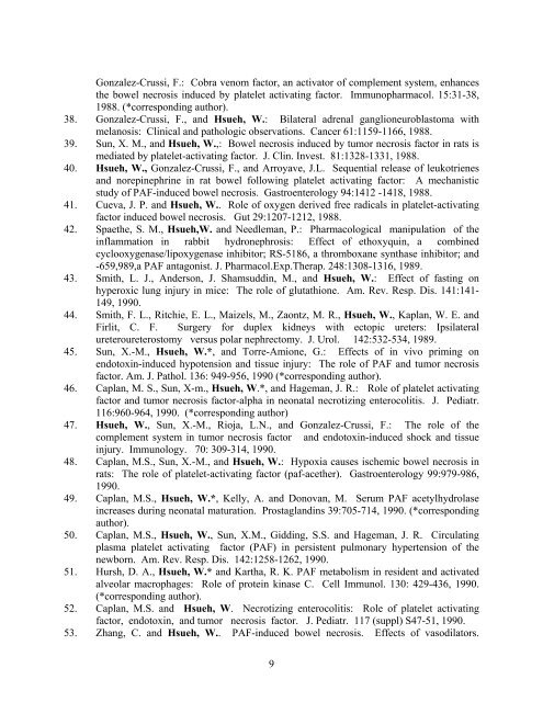 Pr. Wei Hsueh's CV - Association Jacques Benveniste pour la ...