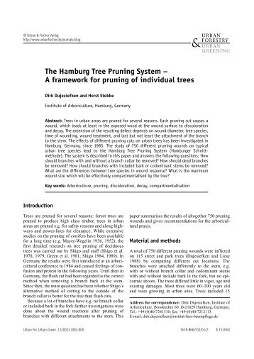 The Hamburg Tree Pruning System â€“ A framework for pruning of ...