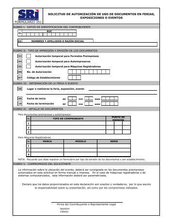 Formulario 351 Junio-06