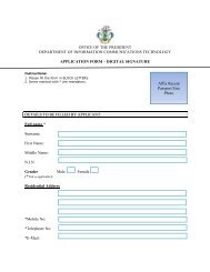 Digital Signature Application Form