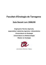 Facultat d'Enologia de Tarragona - Universitat Rovira i Virgili
