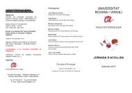 aquí - Facultat d'Enologia - Universitat Rovira i Virgili