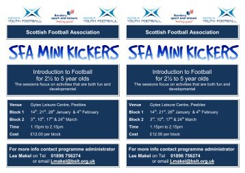 SFA Mini Kickers Application Form.pdf - Sport Borders