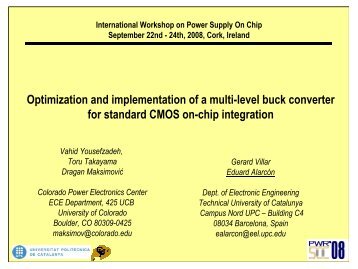 Optimization and implementation of a multi-level buck converter for ...