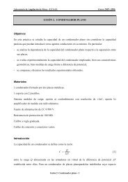 GUIÃN 2. CONDENSADOR PLANO Objetivos En ... - Laser.uvigo.es