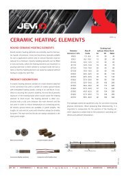 CERAMIC HEATING ELEMENTS - Jevi