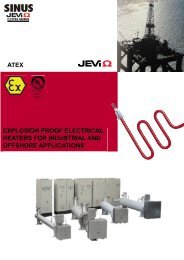 product information about ATEX / EX execution - Jevi