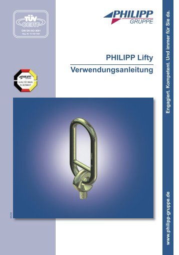 PHILIPP Lifty Verwendungsanleitung - PHILIPP Gruppe