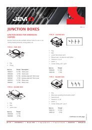 JUNCTION BOXES - Jevi