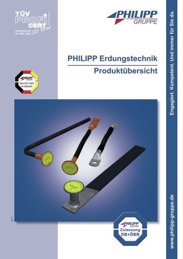 PHILIPP Erdungstechnik Produktübersicht - PHILIPP Gruppe