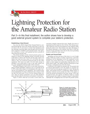 Lightning Protection for the Amateur Radio Station - Part 3 - DX Supply