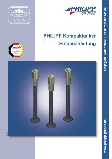 PHILIPP Kompaktanker Einbauanleitung - PHILIPP Gruppe
