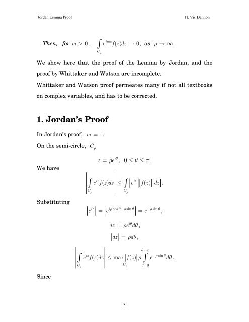 Jordan Lemma Proof - Gauge-institute.org