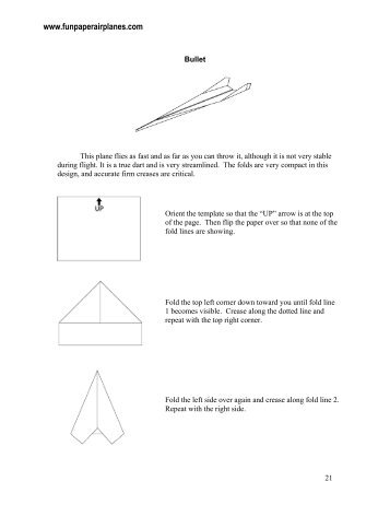 Bullet.pdf - Fun Paper Airplanes