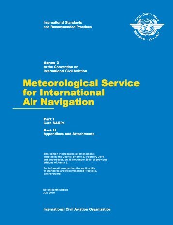 Meteorological Service for International Air Navigation ...
