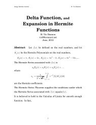 Delta Function and Expansion in Hermite Functions