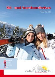 Katalogseite Sportclub Zillertal - Winter 2012 - 2013 - Aktives Reisen