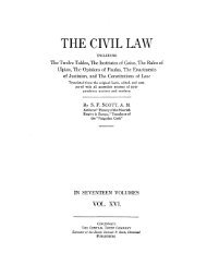 The Civil Law - Justinian Novels AD 534
