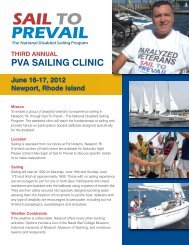 PVA SAILING CLINIC