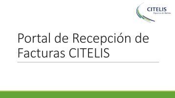 Portal de Recepción de Facturas CITELIS