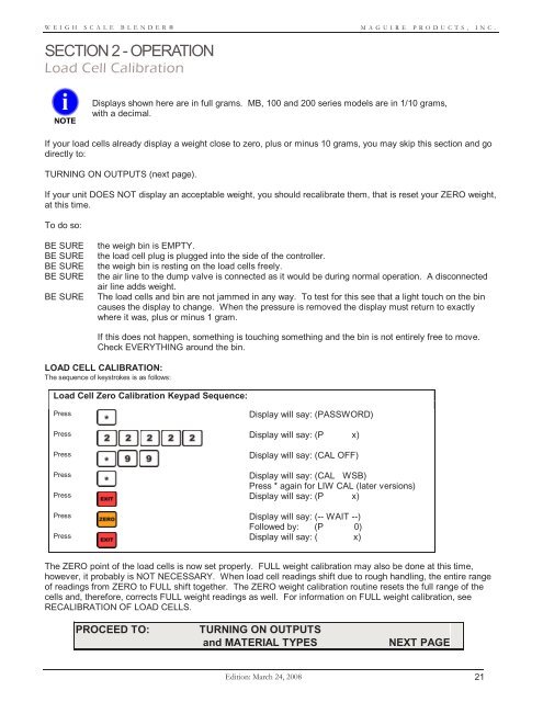 WEIGH SCALE BLENDER® - Maguire Products