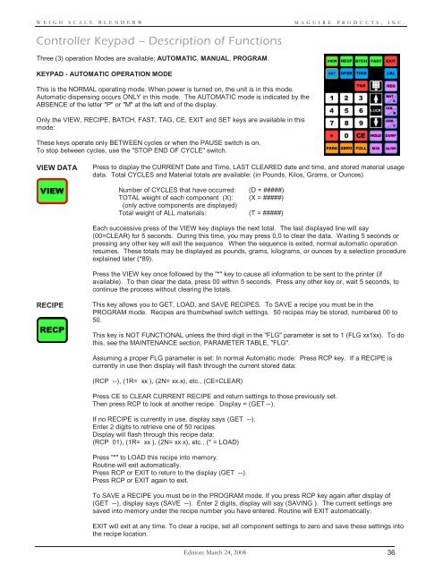 WEIGH SCALE BLENDER® - Maguire Products